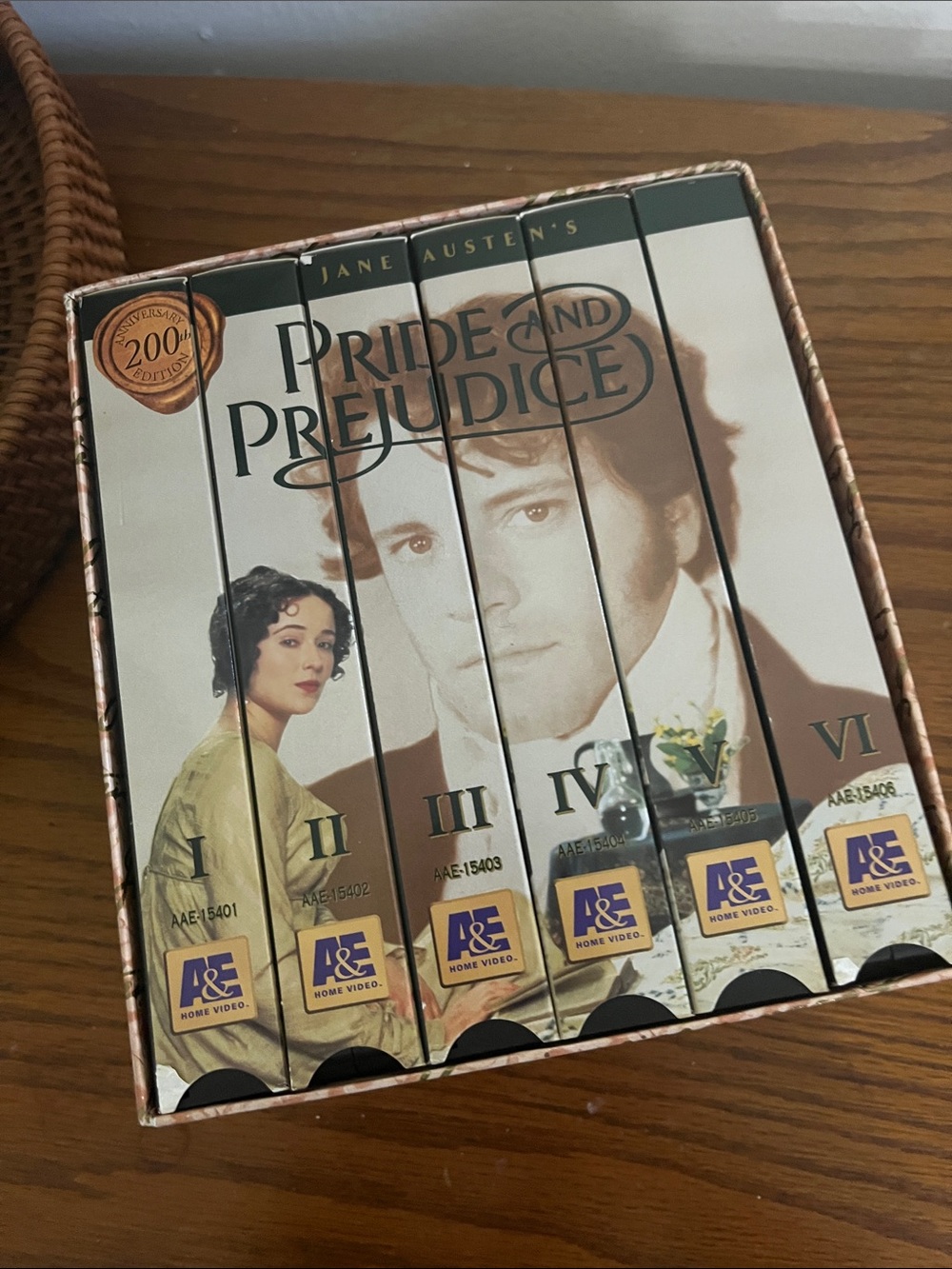 Pride and Prejudice Collector VHS Box Set - Cream/Brown